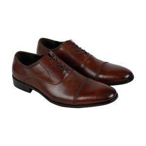 Kenneth Cole Reaction Deter Min Ed Brown Cap Toe Oxfords - Men's US 11 - w/ box